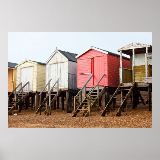 Beach Huts Poster (Voorkant)