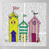 Beach Huts Poster (Voorkant)