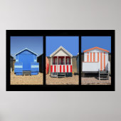 Beach Huts Poster (Voorkant)