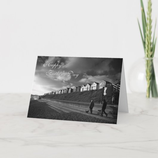 Beach Huts - Vaderdag beeldende kunst - Gevist Kaart (Voorkant)