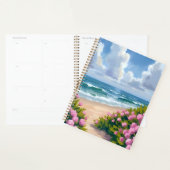 Beach in Bloom | Pink Hydrangea Oceanside Coastal (Devant avec enveloppe)