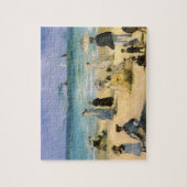 Beach in Boulogne, Edouard Manet,  kunst Legpuzzel (Verticaal)