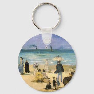Beach in Boulogne, Edouard Manet, kunst Sleutelhanger