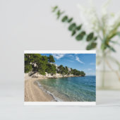 Beach in Brela, Kroatië Briefkaart (Staand voorkant)