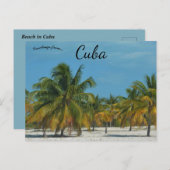 Beach in Cuba Briefkaart (Voorkant / Achterkant)