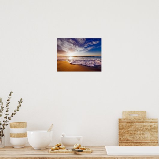 beach in poster (Keuken)