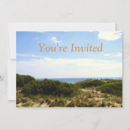 Beach Invitation Kaart (Voorkant)