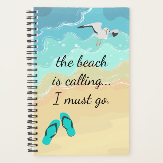 Beach is Cute Planner (Voorkant)