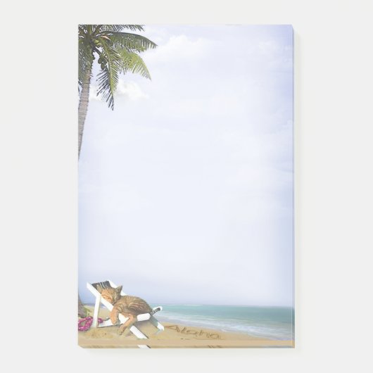 Beach Kat Post-it® Notes (Voorkant)