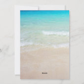 Beach kerstfoto Gold Ornament Kaart (Achterkant)