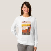 Beach & Kites - Brookings, Oregon T-shirt (Voorkant volledig)
