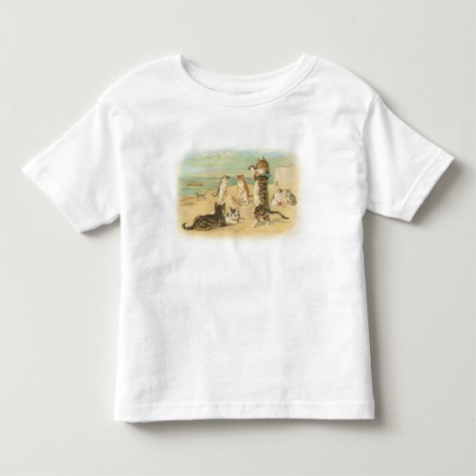 Beach Kittens Kinder Shirts (Voorkant)