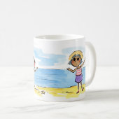 Beach Koffiemok (Voorkant rechts)