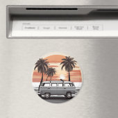 "Beach Kombi Fridge Magnet - Coastal Adventure Dec (In Situ (Lave-vaisselle))