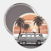 "Beach Kombi Fridge Magnet - Coastal Adventure Dec Magneet (Voorkant / Achterkant)