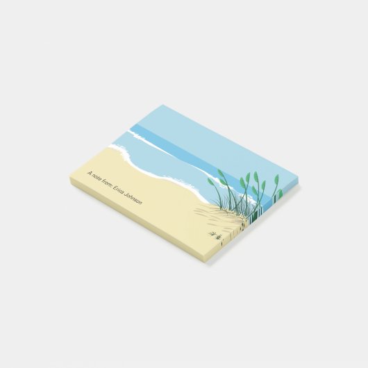 Beach kustthema SImple Post-it® Notes (Schuin)