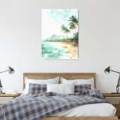 Beach Landscape Canvas Afdruk (Insitu (Slaapkamer))