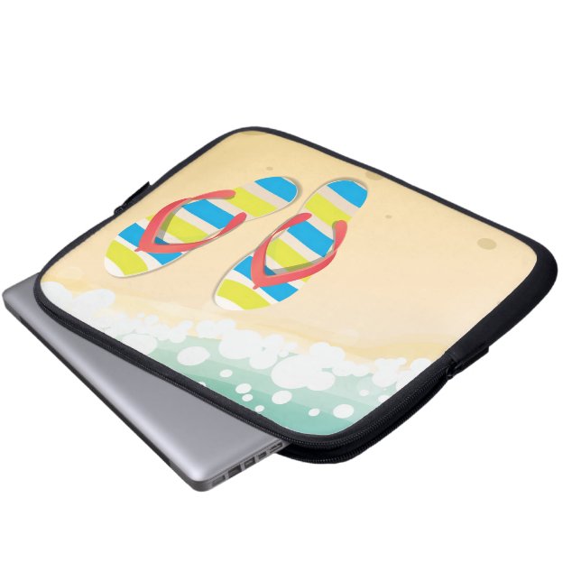 Beach Laptop Sleeve (Voorkant onderkant)