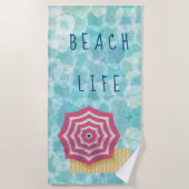 Beach Life Beach Towel Strandlaken (Voorkant)