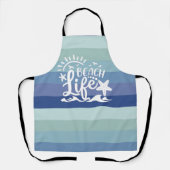 Beach Life Blue Ombre Nautical Striped Schort (Voorkant)