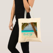 Beach Life Canvas tas - Sandy Beach & Palmbomen (Voorkant (product))