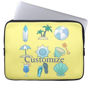 Beach Life Dingen Thunder_Cove Laptop Sleeve