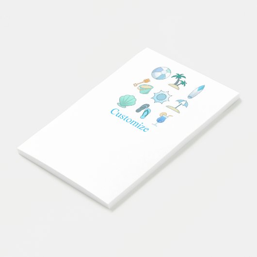 Beach Life Dingen Thunder_Cove Post-it® Notes (Schuin)