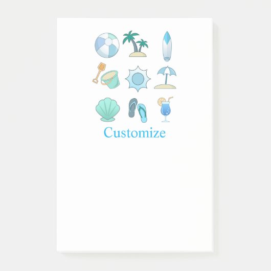 Beach Life Dingen Thunder_Cove Post-it® Notes (Voorkant)