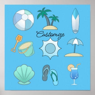 Beach Life Dingen Thunder_Cove Poster