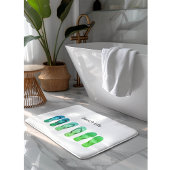 Beach Life en Green Teenslippers Badmat