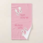 Beach Life Teenslippers Bad Handdoek (Handdoek)