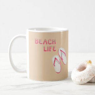 Beach Life Teenslippers Koffiemok