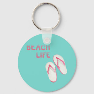 Beach Life Teenslippers Sleutelhanger