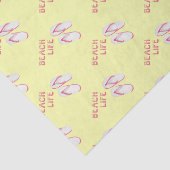 Beach Life Teenslippers Tissuepapier (Detail)