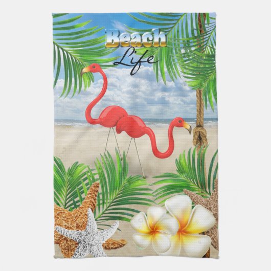 Beach Life Theedoek (Verticaal)