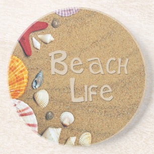Beach Life Zandsteen Onderzetter