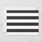 Beach Lighthouse | Nautical Wedding RSVP B/W (Achterkant)