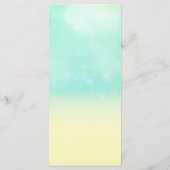 Beach Look Ombre Ocean & Sand Wedding Menu (Achterkant)