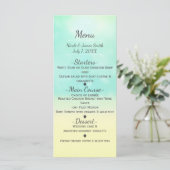 Beach Look Ombre Ocean & Sand Wedding Menu (Staand voorkant)