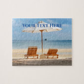 Beach Lounge Chairs with Umbrella Legpuzzel (Horizontaal)