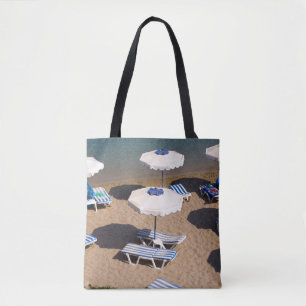 Beach Lounge Rhodos, Dodecanese Islands, Grieken Tote Bag