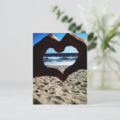 Beach Love Briefkaart (Staand voorkant)