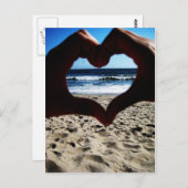 Beach Love Briefkaart (Voorkant / Achterkant)
