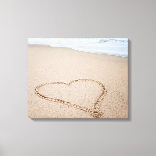 Beach Love I Canvas Afdruk (Voorkant)