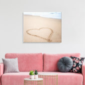 Beach Love I Canvas Afdruk (Insitu (Woonkamer))