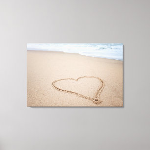 Beach Love I Canvas Afdruk