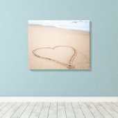 Beach Love I Canvas Afdruk (Insitu (Houten vloer))