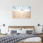 Beach Love II Canvas Afdruk (Insitu (Slaapkamer))