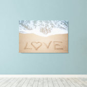 Beach Love II Canvas Afdruk (Insitu (Houten vloer))