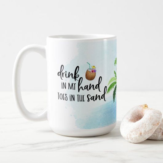 Beach Lover Koffiemok (Met donut)